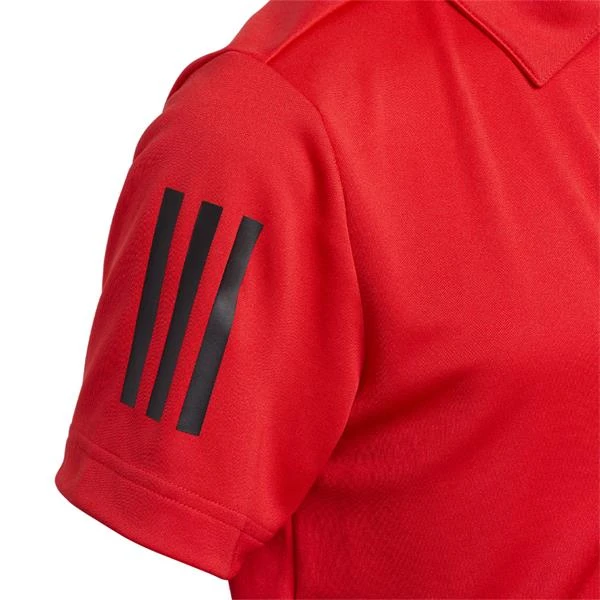 ADIDAS Junior - Boys 3-Stripes Polo Shirt Collegiate Red - Image 5