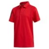 ADIDAS Junior - Boys 3-Stripes Polo Shirt Collegiate Red