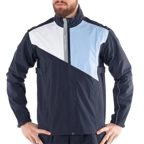 Galvin Green Gents Apollo GORE-TEX Paclite Jacket Navy - White - Bluebell - Image 5