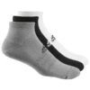 ADIDAS Gents Ankle 3-Pack Socks Grey Three