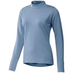 ADIDAS Ladies Sport Performance Primegreen Cold.Rdy Long Sleeve Mock Neck Ambient Sky
