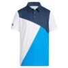 ADIDAS Junior - Boys Heat.Rdy Primeblue Polo Shirt Crew Navy - Blue Rush - White