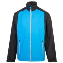 Junior AquaStorm PX1 PAR Rain Jacket Bright Blue - Black