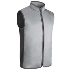 Gents Shiel Z-Frnt Rib Padded Gilet Grey - Charcoal