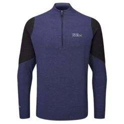 Oscar Jacobson Gents Lodstock Tour Mid Layer Navy Marl