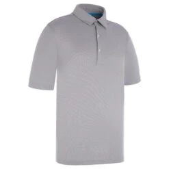 Gents Pro Tech Pin Dot Polo Shirt Steel Grey