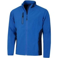 Gents Pro Tech Long Sleeve Winter Tech Waterproof Wind Jacket Royal - Navy