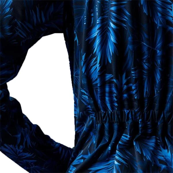 Ladies Tech-Lite Waterproof Jacket Navy Tropic Print - Image 6