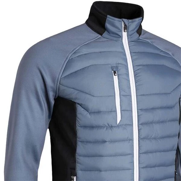 Gents Zermatt Padded Jacket Storm Grey - Black - White - Image 2