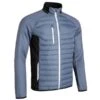 Gents Zermatt Padded Jacket Storm Grey - Black - White