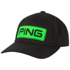 Ping Junior Tour Classic Cap 214 Black Electric Green