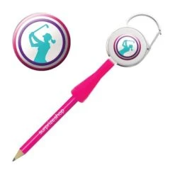 Lady Golfer Retractable Pencil Multicolour
