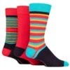 Gents Lyle Sock Gift Box(3 Pair) 7 11 Red Stripe
