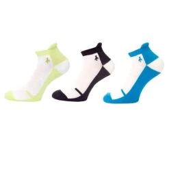 Ladies Colour Block Socks 3-Pack Cobalt White Navy