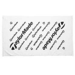 TaylorMade Tour Logo Golf Towel White