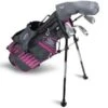 Junior 45" 4 Club Stand Set Right Hand Grey - Pink