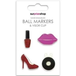 Ball Marker & Visor Clip Set Glamour
