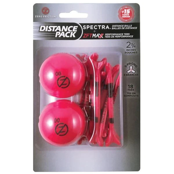 Spectra Distance 2 Ball/Tee Pack PACK Red