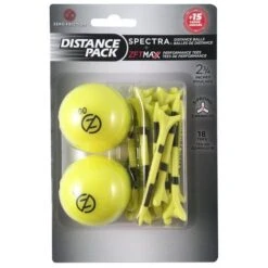 Spectra Distance 2 Ball/Tee Pack PACK Yellow