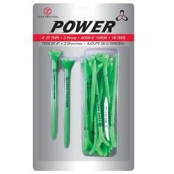 3 Prong Power Tees 4" 18 Pack Lime